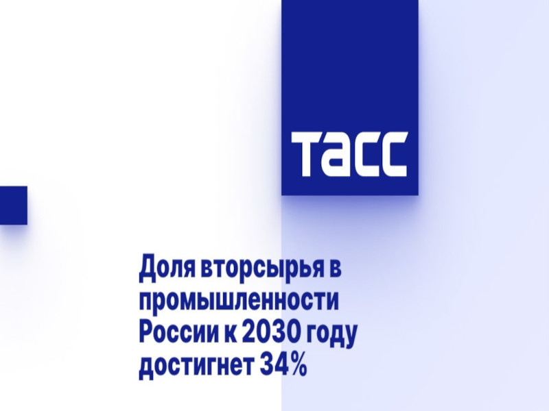 Доля вторсырья в промышленности России к 2030 году достигнет 34%