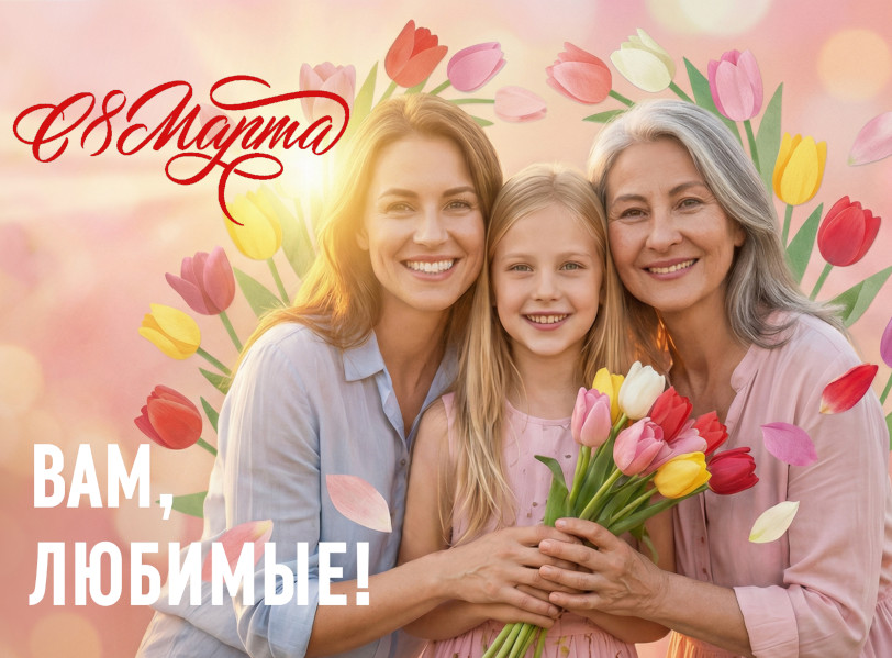 Поздравление Руководителя ФБУ “Краснодарский ЦСМ” В.М. Мельникова с 8 марта